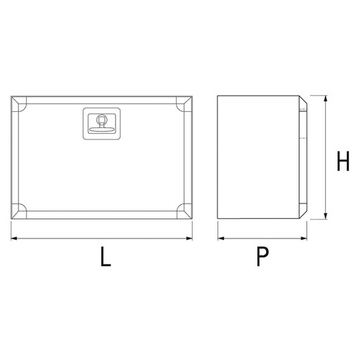Cassetta Inox fiorettato 600x400x500
